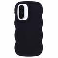 Samsung Galaxy A36/A56 Candy Color Wavy TPU Hülle - Schwarz