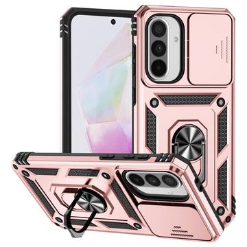 Samsung Galaxy A36 Drehring-Hybrid Hülle mit Kameraschutz - Rose Gold