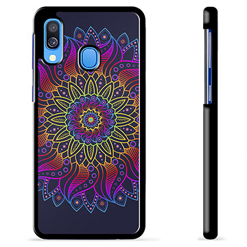 Samsung Galaxy A40 Schutzhülle - Buntes Mandala