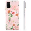 Samsung Galaxy A41 TPU Hülle - Aquarell Blumen