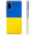 Samsung Galaxy A41 TPU Hülle Ukrainische Flagge - Gelb und Lichtblau