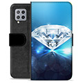 Samsung Galaxy A42 5G Premium Schutzhülle mit Geldbörse - Diamant