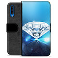 Samsung Galaxy A50 Premium Schutzhülle mit Geldbörse - Diamant