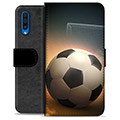 Samsung Galaxy A50 Premium Schutzhülle mit Geldbörse - Fußball