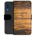 Samsung Galaxy A50 Premium Schutzhülle mit Geldbörse - Holz