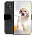 Samsung Galaxy A51 Premium Schutzhülle mit Geldbörse - Hund
