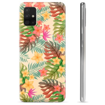 Samsung Galaxy A51 TPU Hülle - Pinke Blumen