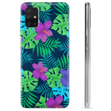 Samsung Galaxy A51 TPU Hülle - Tropische Blumen