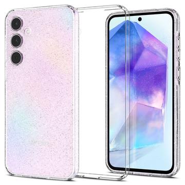 Samsung Galaxy A55 Spigen Liquid Crystal Glitter Hülle - Durchsichtig