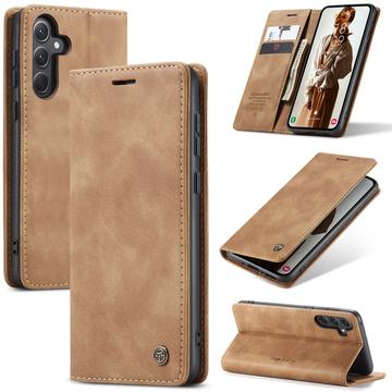 Samsung Galaxy A56 Caseme 013 Serie Schutzhülle mit Geldbörse - Braun
