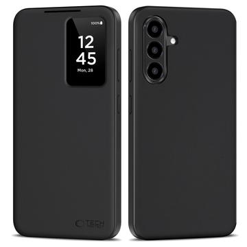 Samsung Galaxy A56 Tech-Protect Smart Clear View Flip Hülle mit Kartenschlitz - Schwarz