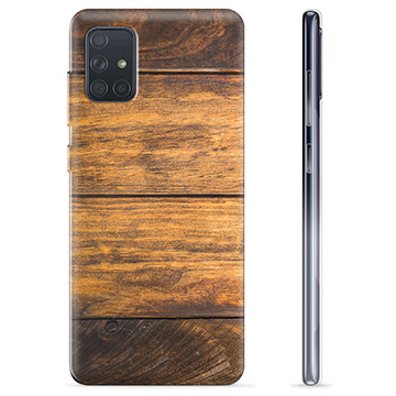 Samsung Galaxy A71 TPU Hülle - Holz