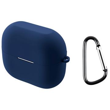 Samsung Galaxy Buds3 FE Silikonhülle mit Karabiner - Dunkel Blau