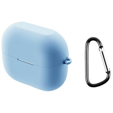 Samsung Galaxy Buds3 FE Silikonhülle mit Karabiner - Himmelblau