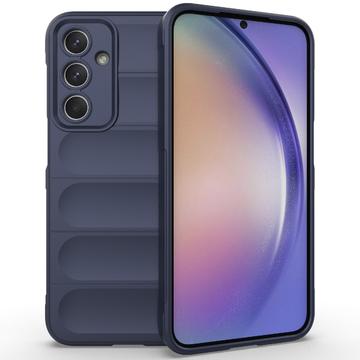 Samsung Galaxy M35 Rugged TPU Hülle - Dunkel Blau