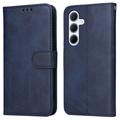 Samsung Galaxy M35 Wallet Schutzhülle mit Magnetverschluss - Blau