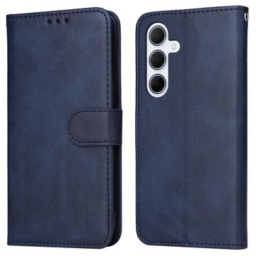 Samsung Galaxy M35 Wallet Schutzhülle mit Magnetverschluss - Blau