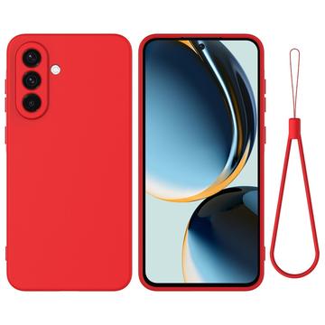 Samsung Galaxy M56 Liquid Silikonhülle mit Handschlaufe
