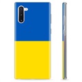 Samsung Galaxy Note10 TPU Hülle Ukrainische Flagge - Gelb und Lichtblau