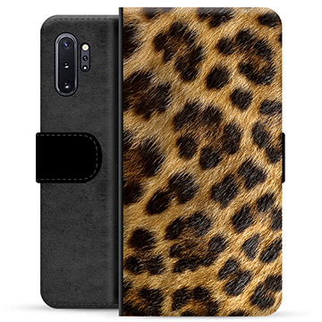 Samsung Galaxy Note10+ Premium Schutzhülle mit Geldbörse - Leopard