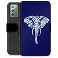 Samsung Galaxy Note20 Premium Schutzhülle mit Geldbörse - Elefant