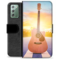 Samsung Galaxy Note20 Premium Schutzhülle mit Geldbörse - Gitarre