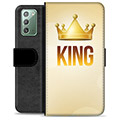 Samsung Galaxy Note20 Premium Schutzhülle mit Geldbörse - König
