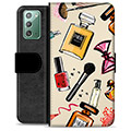 Samsung Galaxy Note20 Premium Schutzhülle mit Geldbörse - Makeup