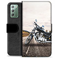 Samsung Galaxy Note20 Premium Schutzhülle mit Geldbörse - Motorrad