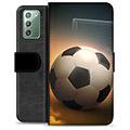 Samsung Galaxy Note20 Premium Schutzhülle mit Geldbörse - Fußball