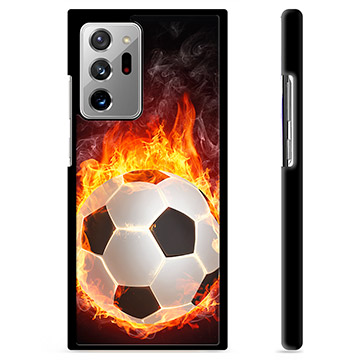 Samsung Galaxy Note20 Ultra Schutzhülle - Fußball Flamme