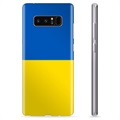 Samsung Galaxy Note8 TPU Hülle Ukrainische Flagge - Gelb und Lichtblau