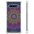 Samsung Galaxy S10 Hybrid Hülle - Buntes Mandala