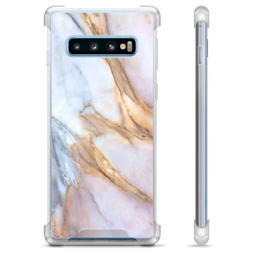 Samsung Galaxy S10 Hybrid Hülle - Eleganter Marmor