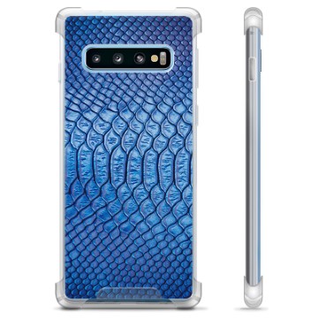 Samsung Galaxy S10 Hybrid Hülle - Leder