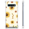 Samsung Galaxy S10 Hybrid Hülle - Sonnenblume