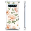 Samsung Galaxy S10+ Hybrid Hülle - Blumen
