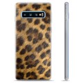 Samsung Galaxy S10+ TPU Hülle - Leopard