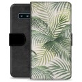 Samsung Galaxy S10 Premium Schutzhülle mit Geldbörse - Tropic