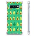 Samsung Galaxy S10+ Hybrid Hülle - Avocado Muster