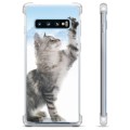 Samsung Galaxy S10+ Hybrid Hülle - Katze
