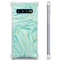 Samsung Galaxy S10+ Hybrid Hülle - Grüne Minze