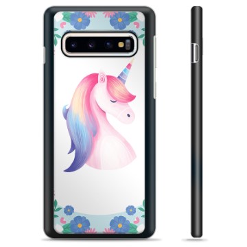 Samsung Galaxy S10+ Schutzhülle - Einhorn