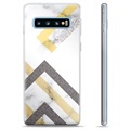 Samsung Galaxy S10+ TPU Hülle - Abstrakter Marmor