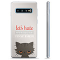 Samsung Galaxy S10+ TPU Hülle - Böse Katze