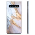 Samsung Galaxy S10+ TPU Hülle - Eleganter Marmor