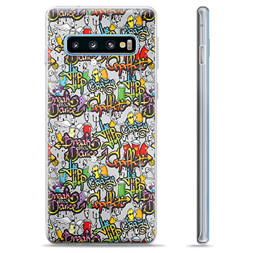 Samsung Galaxy S10+ TPU Hülle - Graffiti