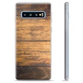 Samsung Galaxy S10+ TPU Hülle - Holz