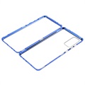 Samsung Galaxy S20 FE Magnetisches Cover mit Panzerglas - Blau