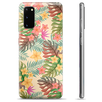 Samsung Galaxy S20 TPU Hülle - Pinke Blumen